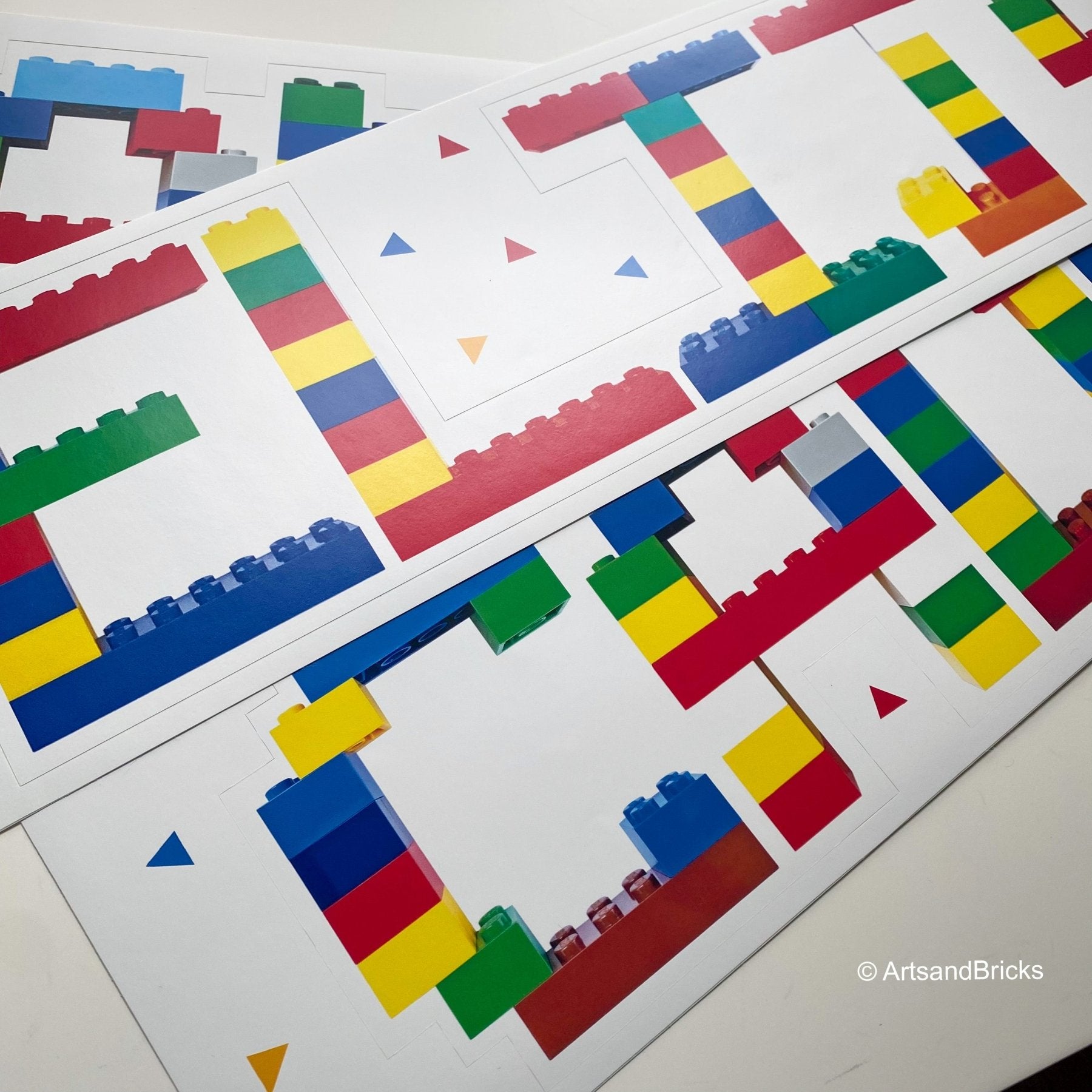 Personalized Name Sticker is a Personalized Colorful Sticker (brick art, brick - built, building block wall decal) from the Arts and Bricks brand by Barkhurst Creative