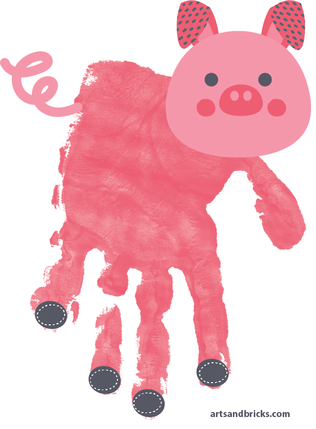 Personalized Playful Handprints is a Personalized Colorful Sticker (custom designs, handprint, personalized) from the Arts and Bricks brand by Barkhurst Creative