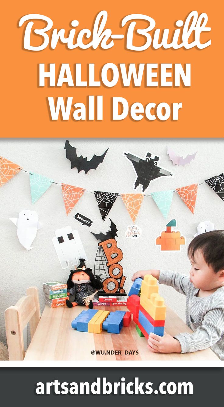 Decorate your home with brick-built Halloween wall decor!