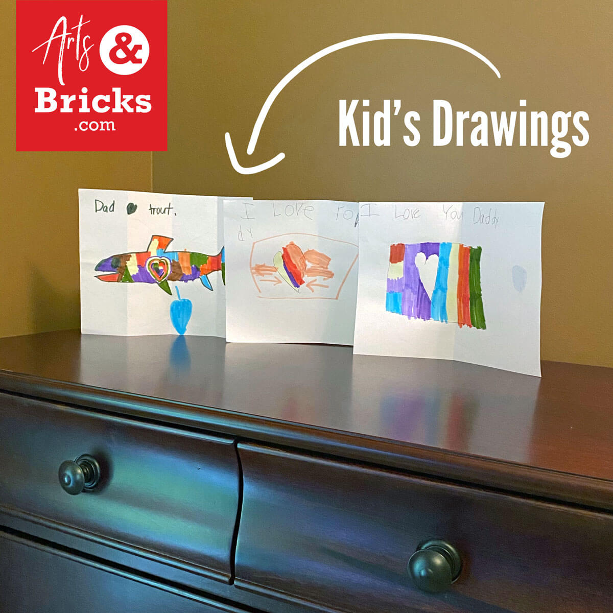 "For Dad" Bundle: 24"×5" is a Personalized Colorful Sticker (christmas, creative bundles, custom designs) from the Arts and Bricks brand by Barkhurst Creative